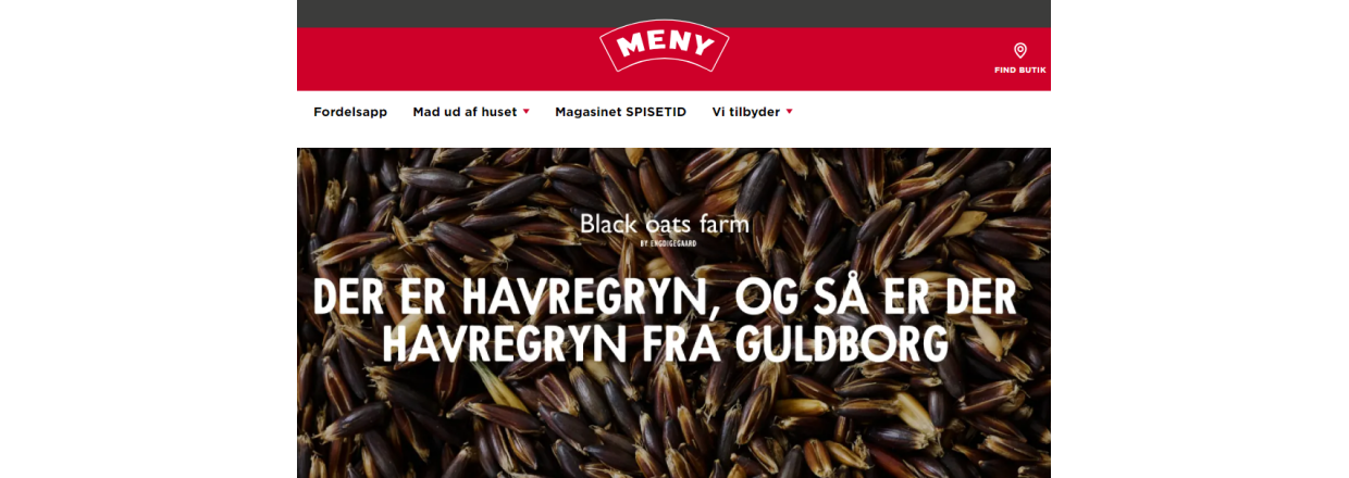 Sorthavregryn optaget som Dansk Madskat i Meny