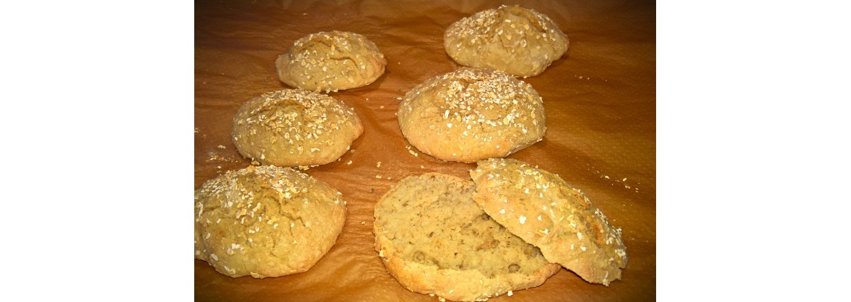 Koldhvede boller med sorthavre mel og sorthavre klid (6 stk.)